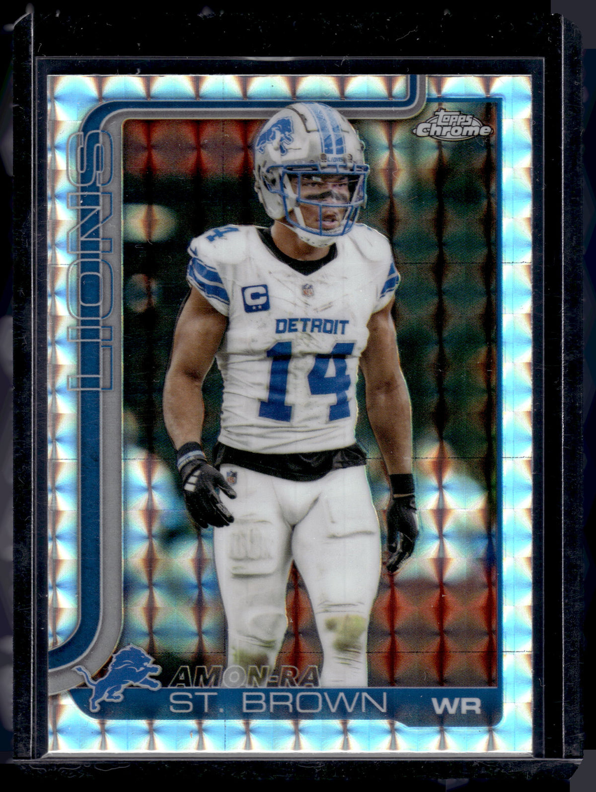HL-P01 2025 Topps Chrome Amon-Ra St. Brown #98 Geometric Refractor