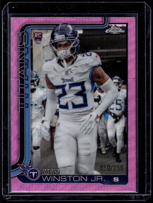 2025 Topps Chrome Kevin Winston Jr. #375 Pink Wave /250 RC