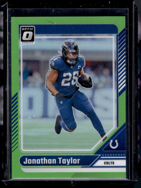 2024 Panini Donruss Optic Jonathan Taylor #83 Lime Green /50