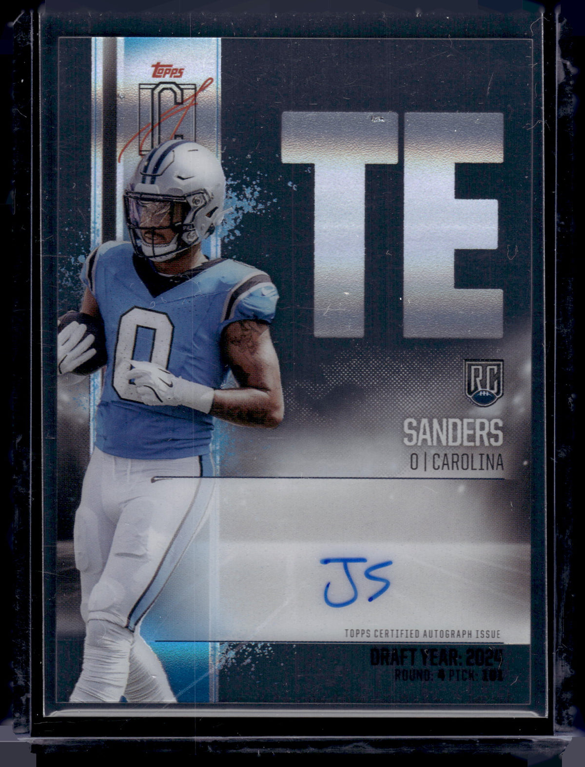 HL-P02 2024 Topps Signature Class Ja'Tavion Sanders #RCC-JSA Crystal Clear