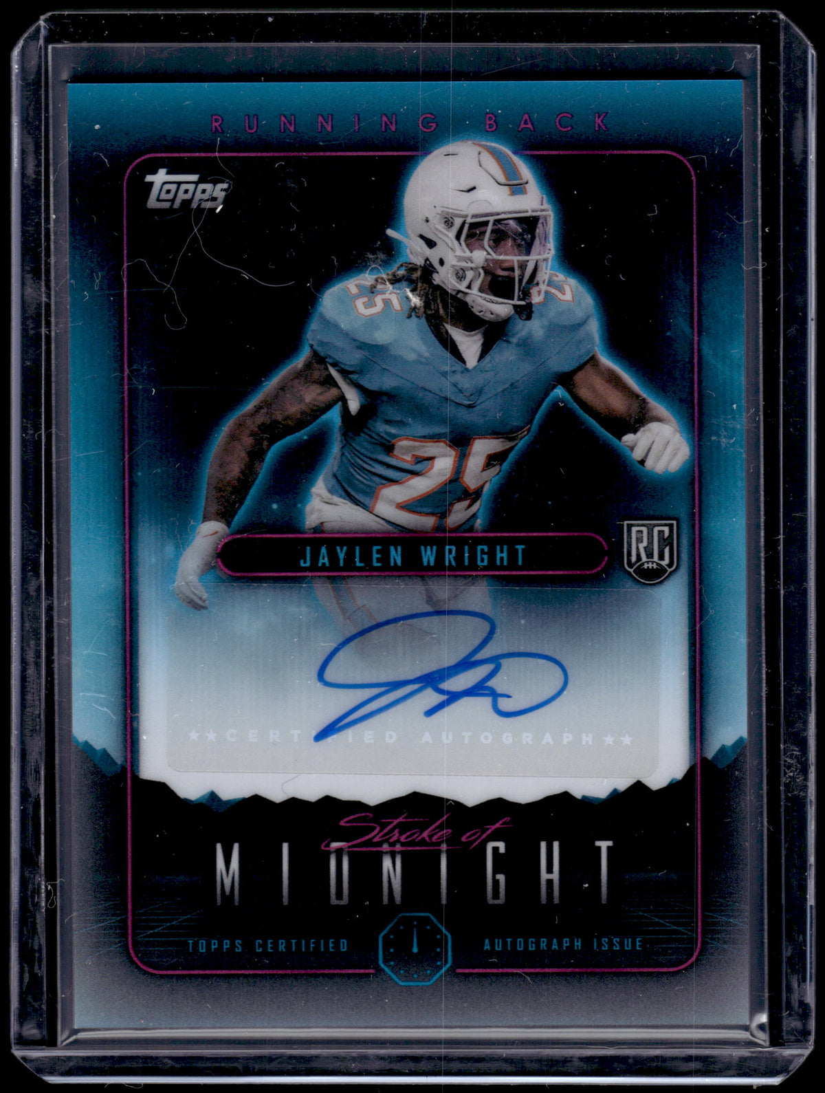 HL-P02 2024 Topps Midnight Stroke of Midnight Jaylen Wright #SMA-JWR Auto RC
