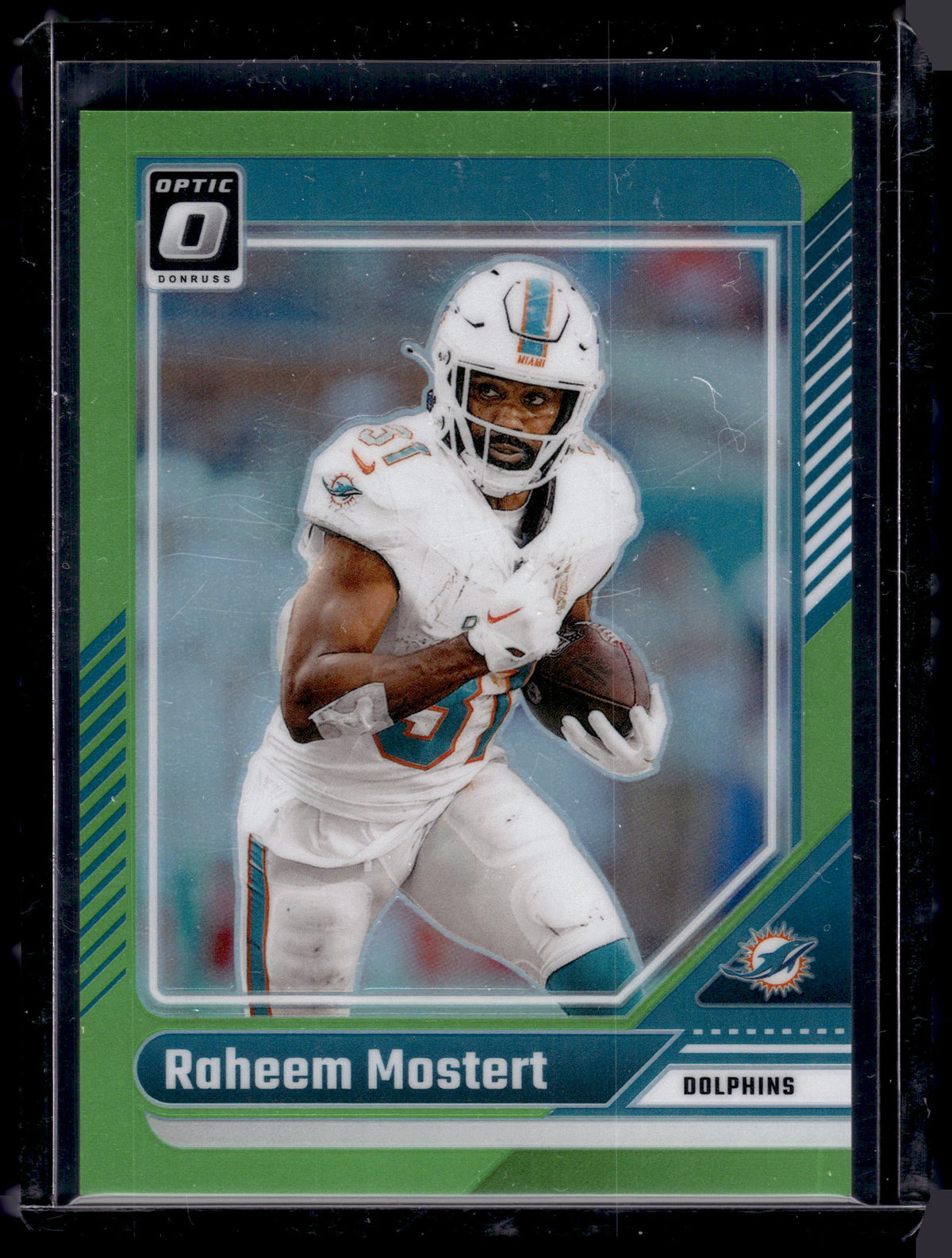 HL-P02 2024 Panini Donruss Optic Football Raheem Mostert #121 Lime Green /50