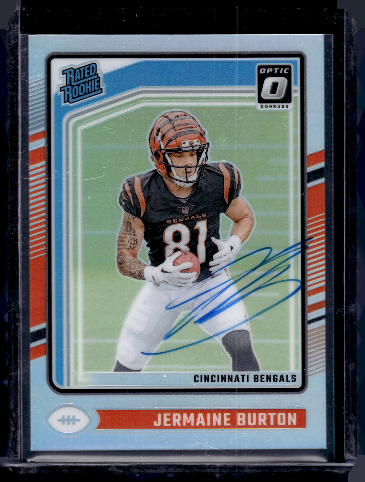 HL-P02 2024 Panini Donruss Optic Prizm Jermaine Burton #251 /150 Auto