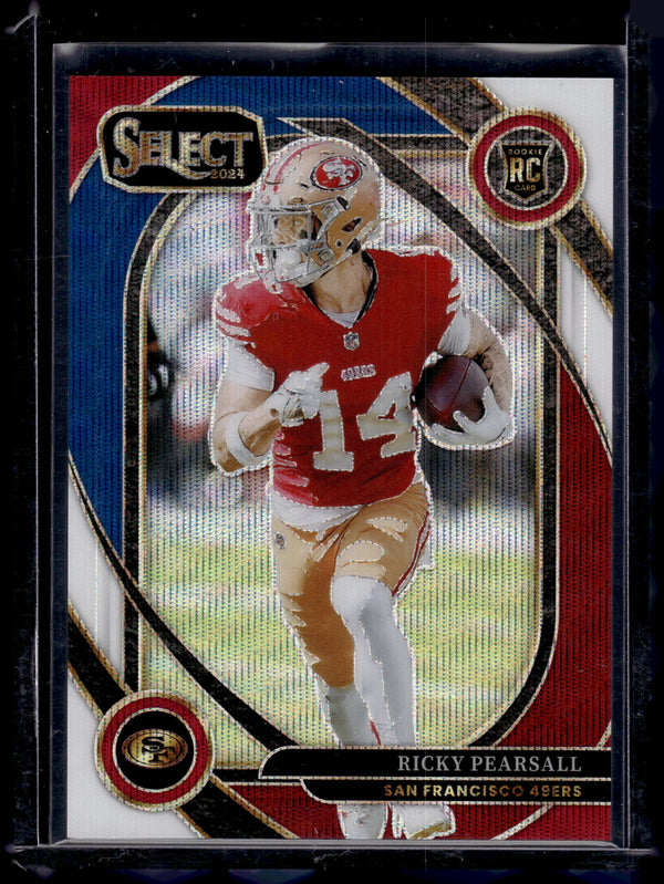 2024 Panini Select Prizm Club Ricky Pearsall #285 Tri-Color Prizm /149 RC