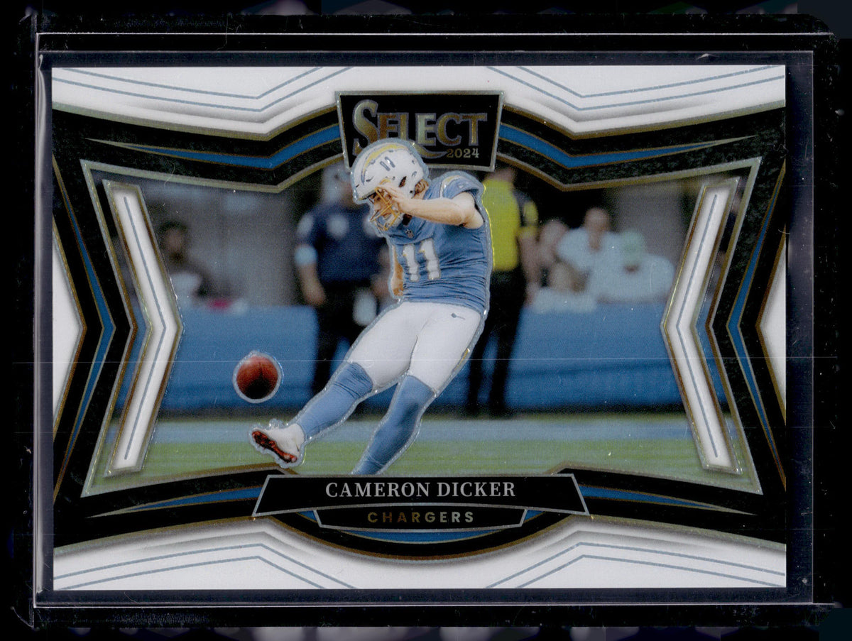 HL-P02 2024 Panini Select Prizm Cameron Dicker #415 White Prizm /35