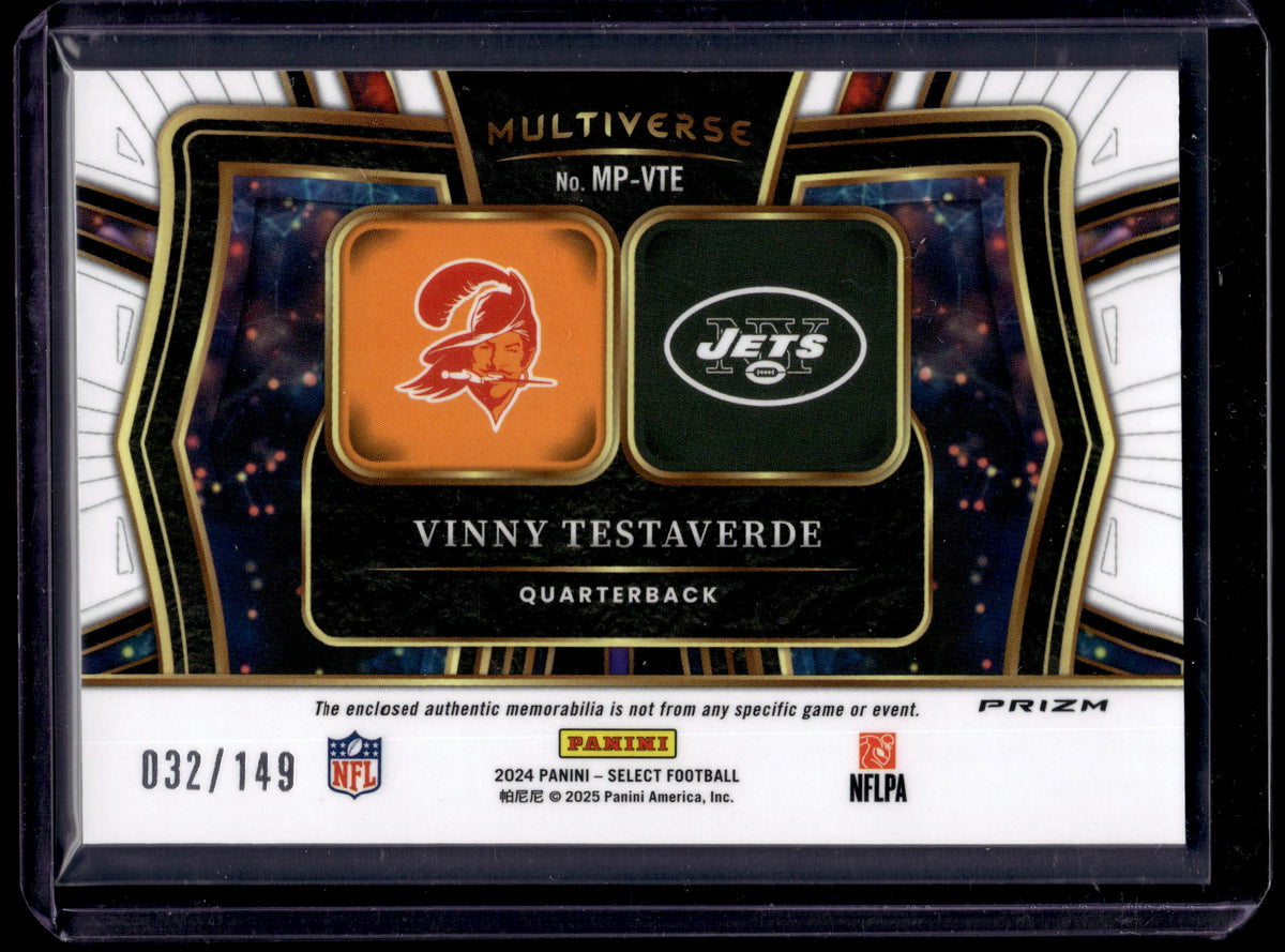 HL-P02 2024 Select Multiverse Vinny Testaverde White Memorabilia /149 MP-VTE