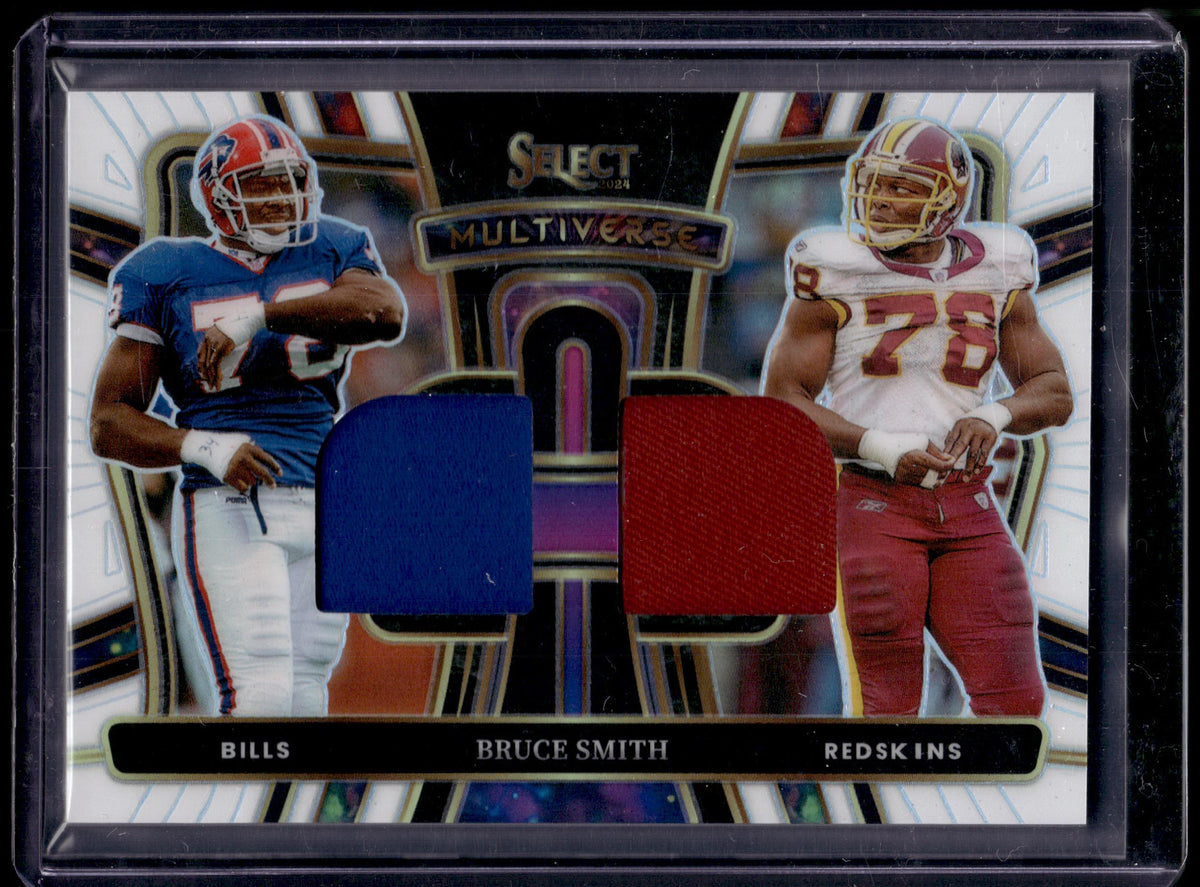 HL-P02 2024 Select Multiverse Bruce Smith White Prizm Dual Patch /75 MP-BSH