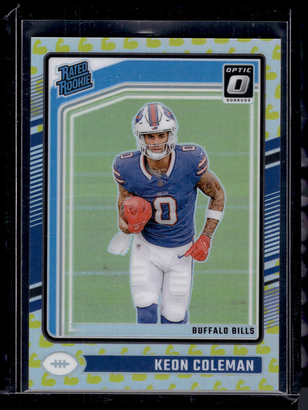 2024 Panini Donruss Optic Keon Coleman #263 Flex Prizm /149 Rated Rookie