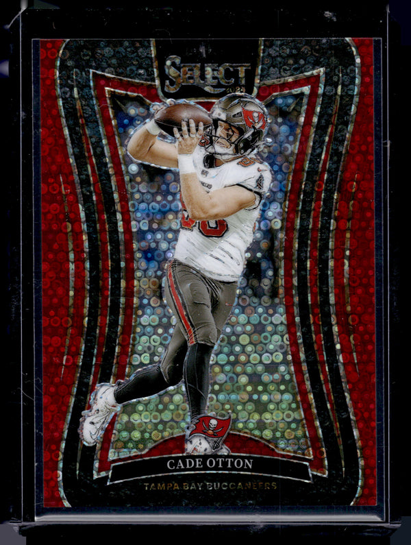 2024 Panini Select Prizm Suite Level Cade Otton #314 Red Disco /49