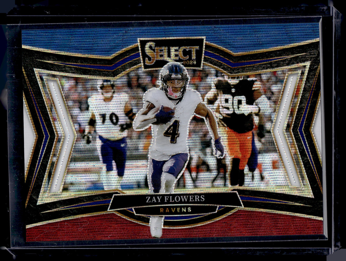 HL-P02 2024 Select Zay Flowers Red White Blue Prizm /99 #401 Field Level