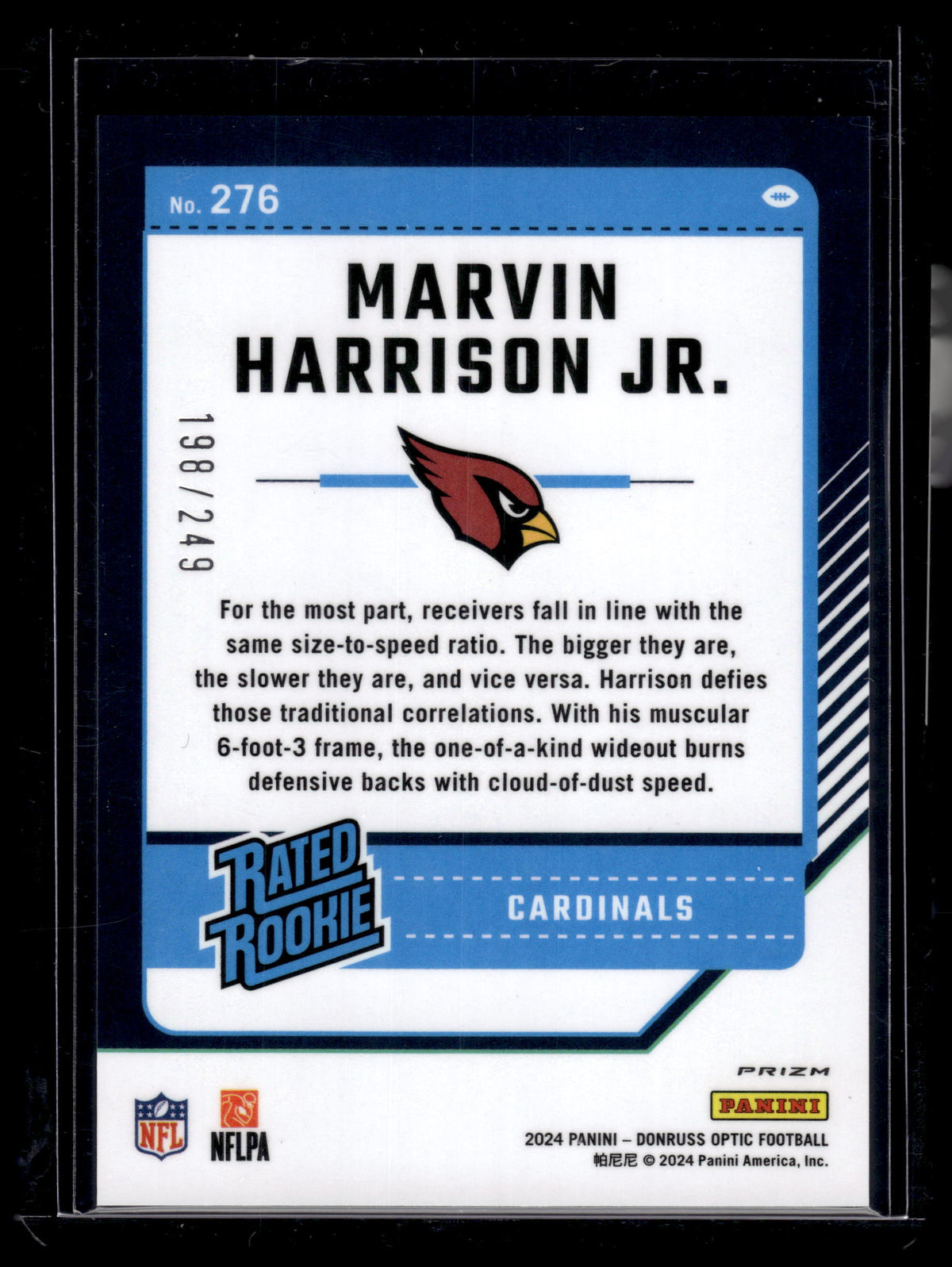 HL-P02 2024 Optic Marvin Harrison Jr Orange Prizm /249 RC #276