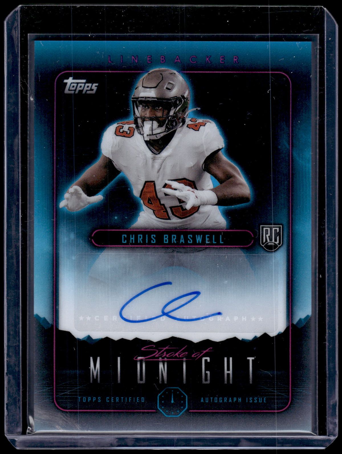 HL-P02 2024 Topps Midnight Football Stroke of Midnight Chris Braswell #SMA-CBR