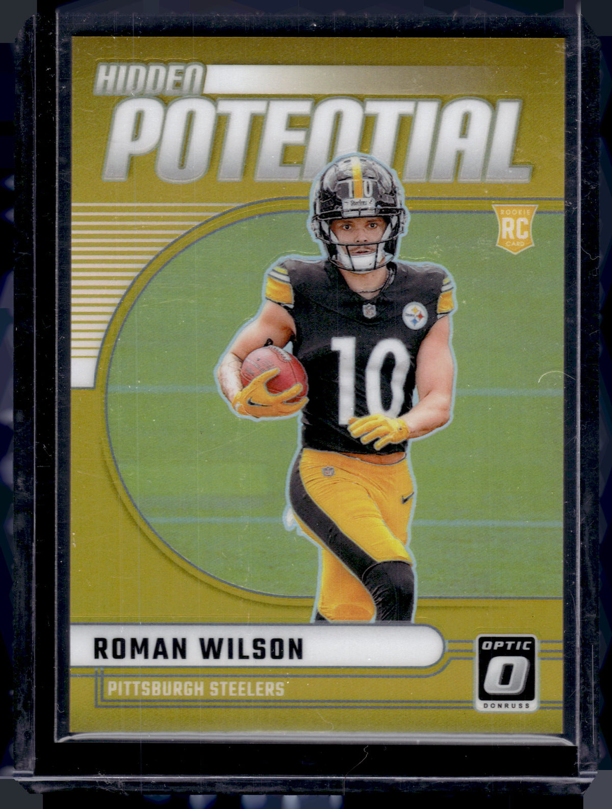 HL-P02 2024 Panini Donruss Optic Hidden Potential Roman Wilson #4 Gold /10 RC
