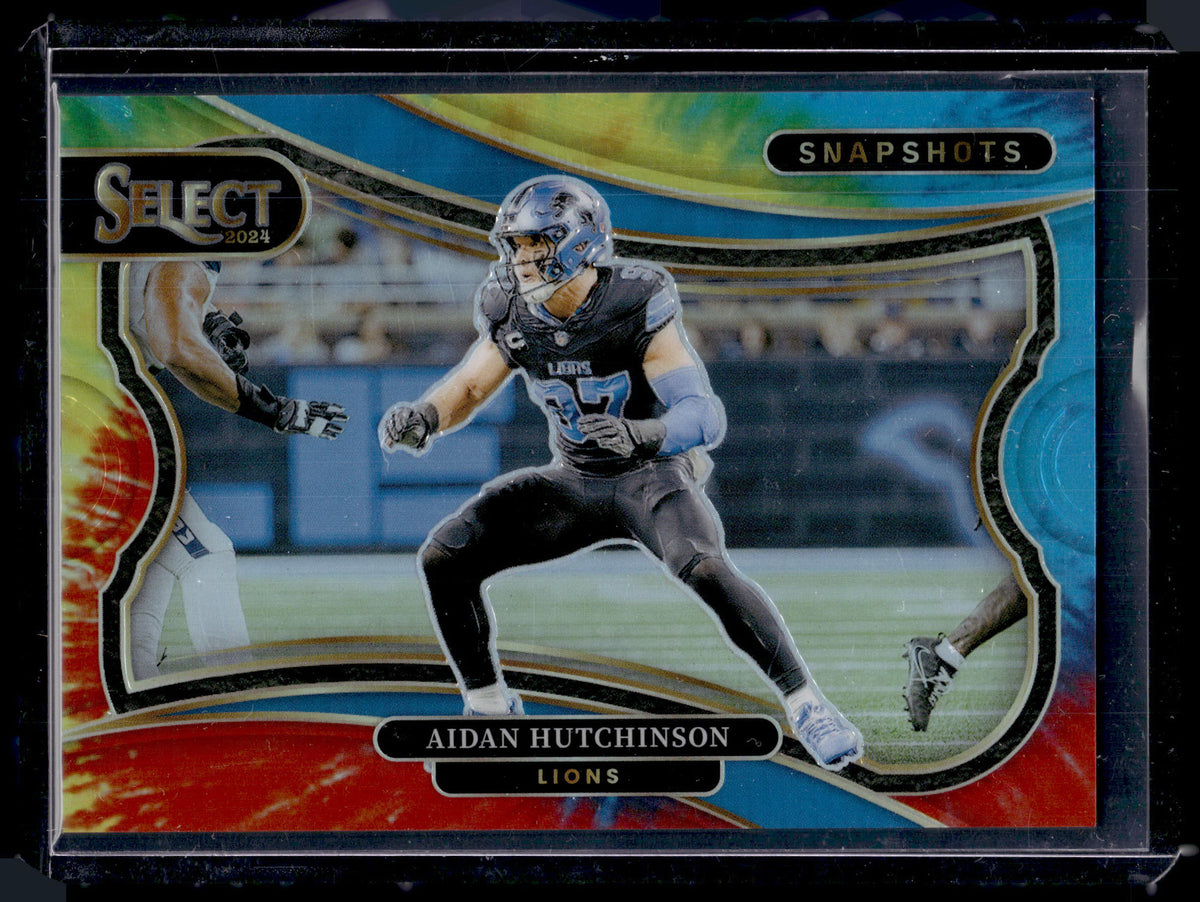 HL-P02 2024 Panini Select Snapshots Aidan Hutchinson #2 Tie-Dye /25