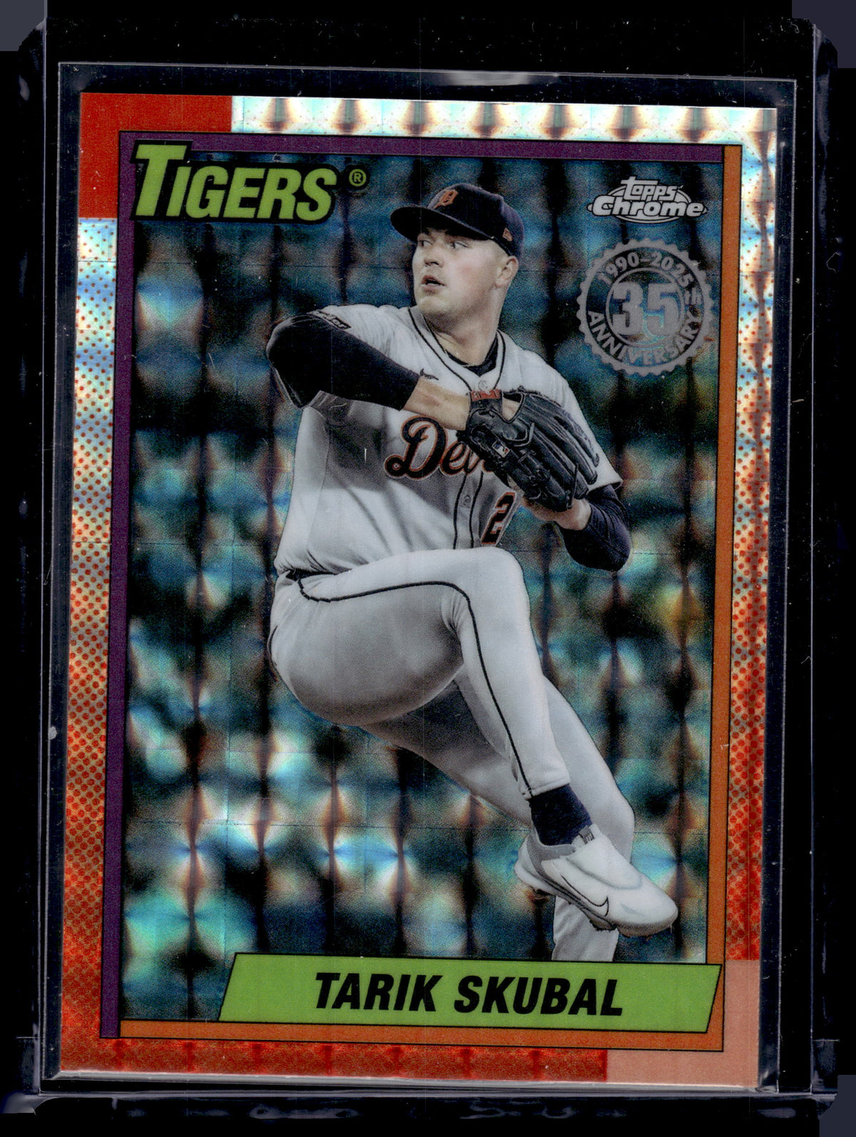 HL-P01 2025 Topps Chrome 1990 Topps Baseball Tarik Skubal #90CU-10 Geometric