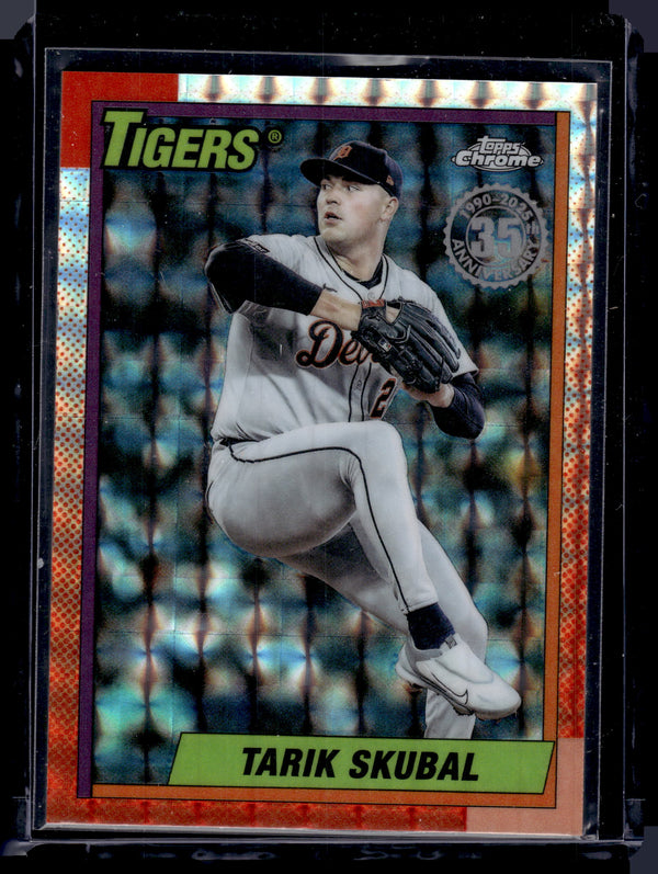 2025 Topps Chrome 1990 Topps Baseball Tarik Skubal #90CU-10 Geometric