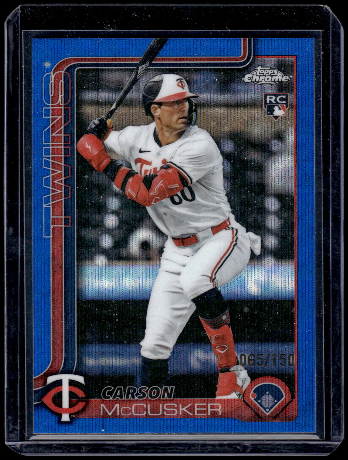 HL-P01 2025 Topps Chrome Carson McCusker #USC155 Blue Wave Refractor /150 RC