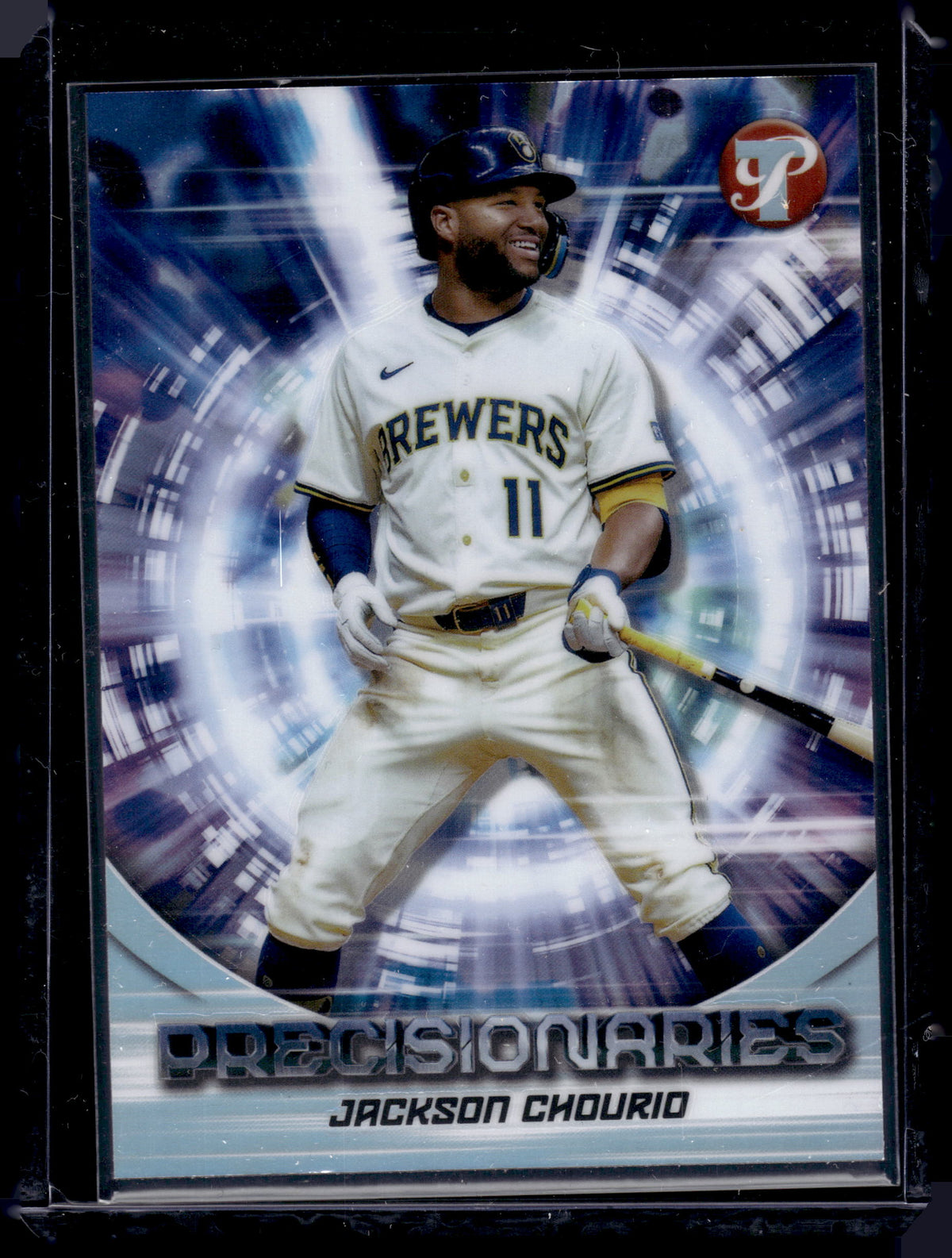 HL-P01 2025 Topps Pristine Precisionaries Jackson Chourio #PR-25 Refractor