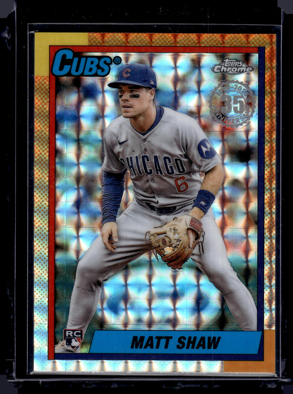 2025 Topps Chrome Update Series Matt Shaw #90CU-20 Geometric RC