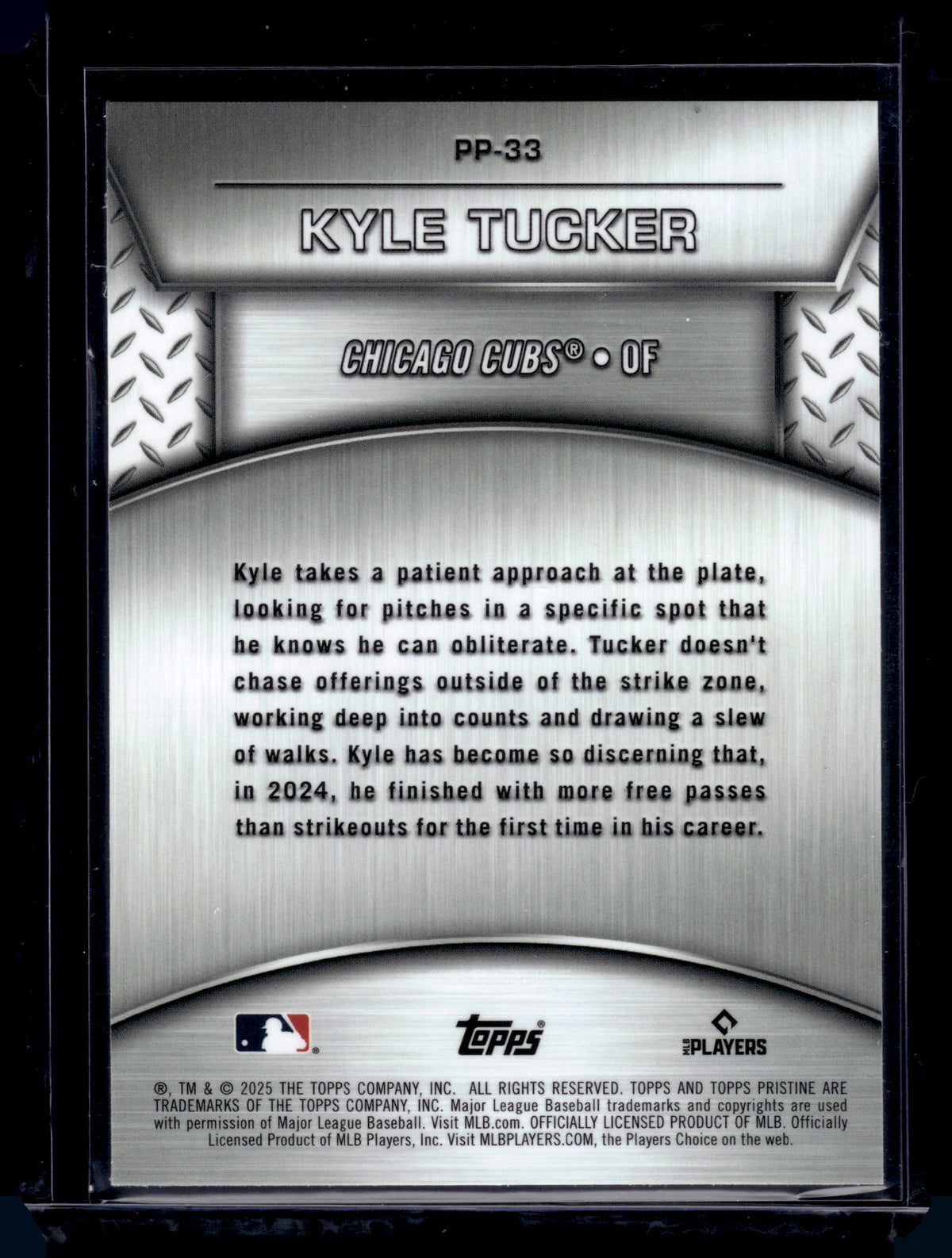 HL-P01 2025 Topps Pristine Plated and Polished Kyle Tucker #PP-33