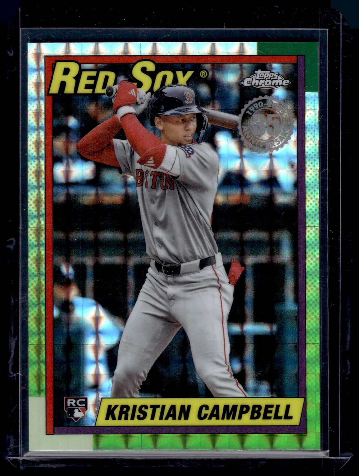HL-P01 2025 Topps Chrome Kristian Campbell #90CU-19 Geometric Refractor RC