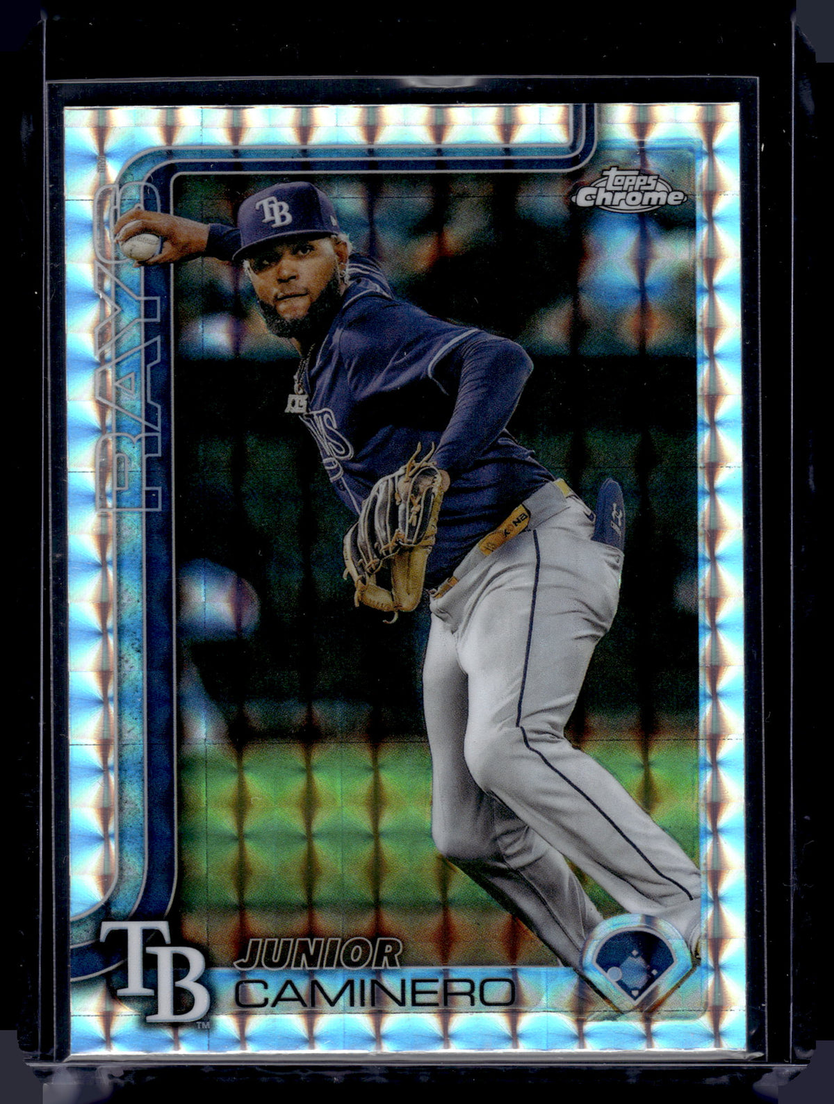 HL-P01 2025 Topps Chrome Junior Caminero #USC109 Geometric Refractor