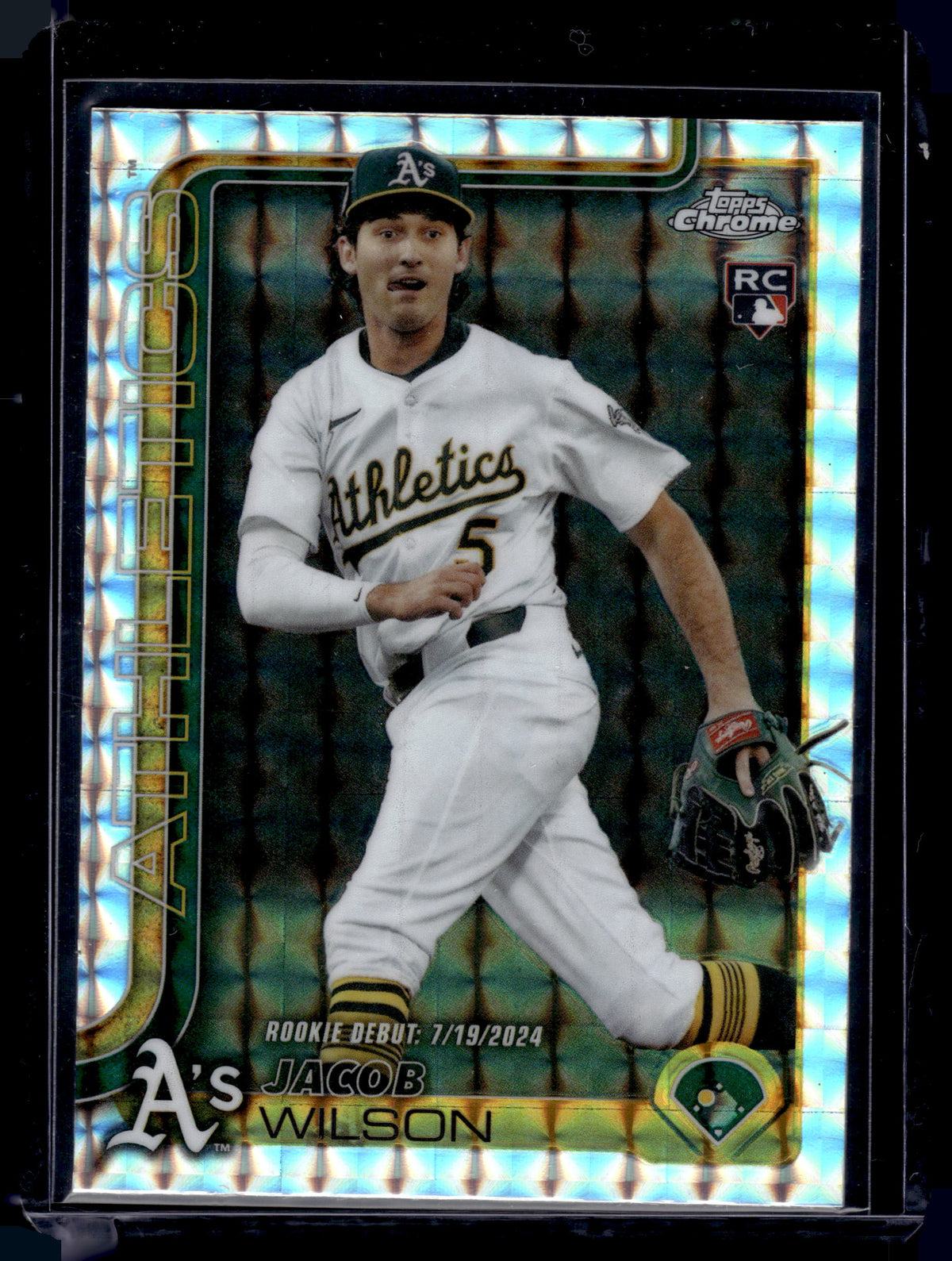 HL-P01 2025 Topps Chrome Update Jacob Wilson #USC150 Geometric Refractor RC