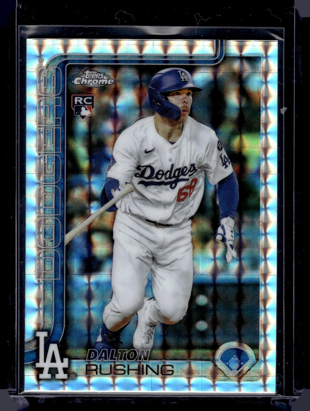 Hl-P01 2025 Topps Chrome Update Dalton Rushing #USC129 Geometric Refractor RC
