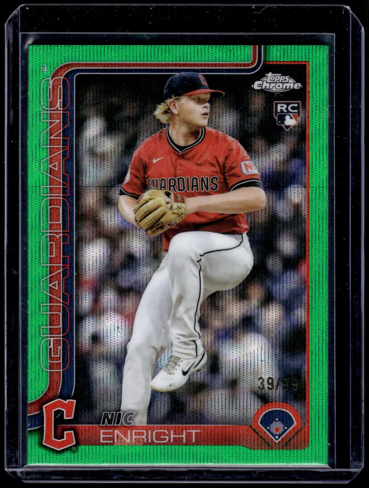 HL-P01 2025 Topps Chrome Update Nic Enright #USC103 Green Wave /99 RC