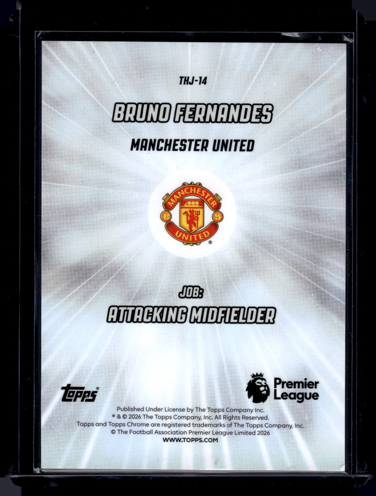 HL-P01 2026 Topps Chrome Bruno Fernandes Thats His Job #THJ-14 Man Utd