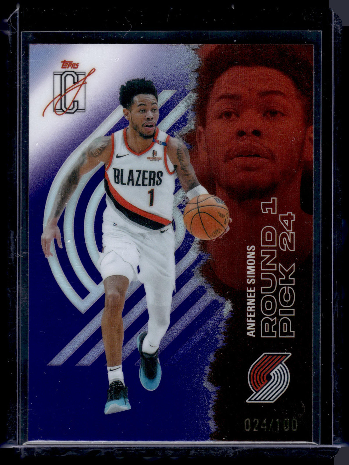 HL-P01 2026 Topps Signature Class Anfernee Simons #70 Purple /100