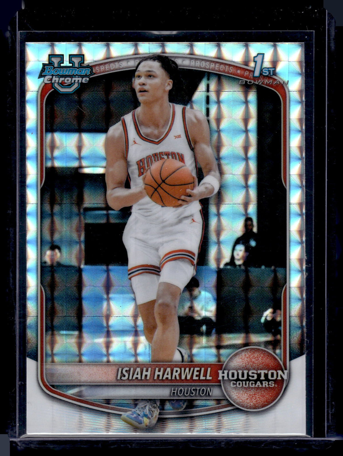 HL-P01 2025 Bowman Chrome Isiah Harwell #BCP-7 Geometric Refractor 1st Bowman