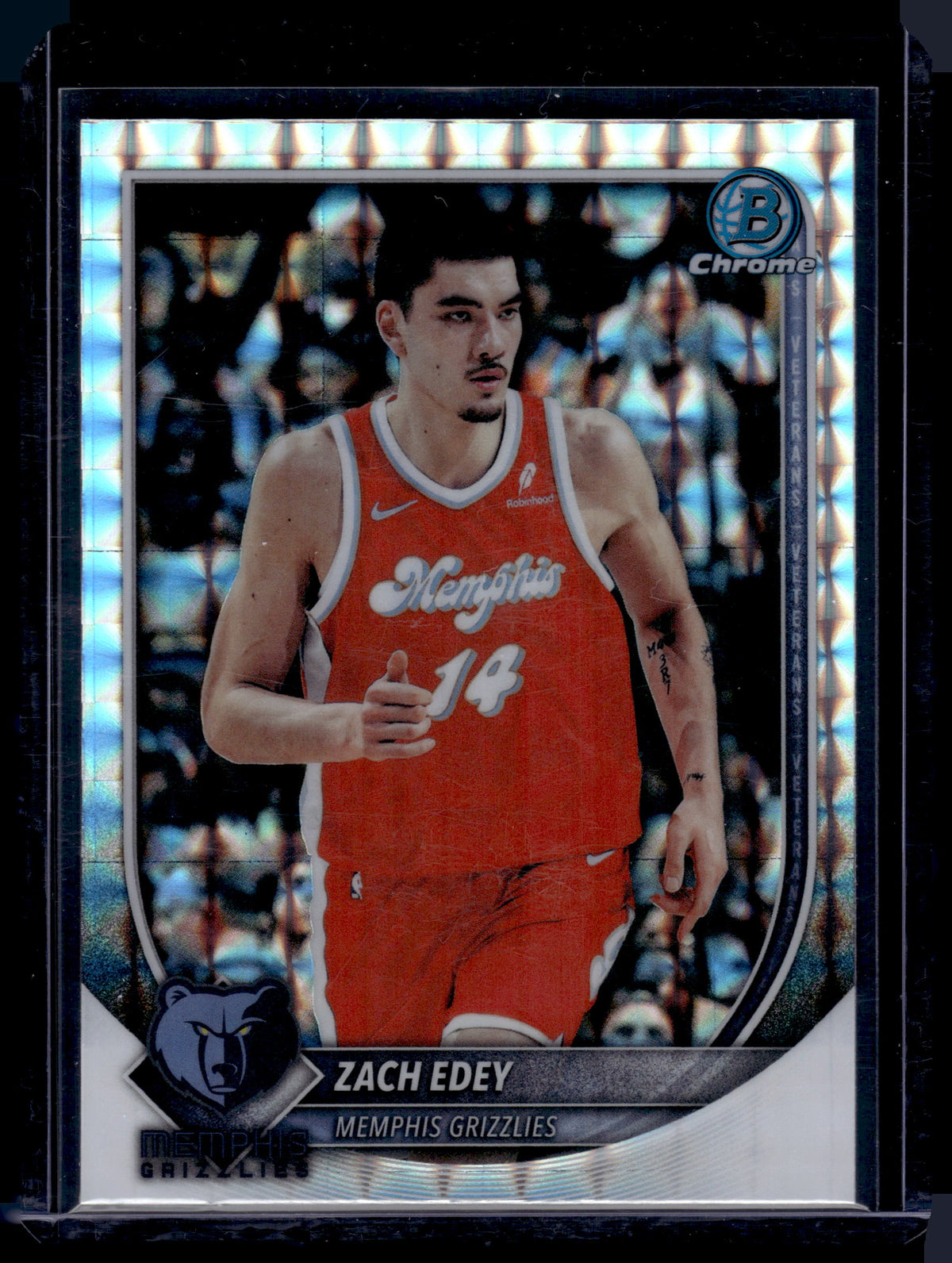 HL-P01 2025 Topps Bowman Chrome Zach Edey #BCV-139 Geometric Refractor