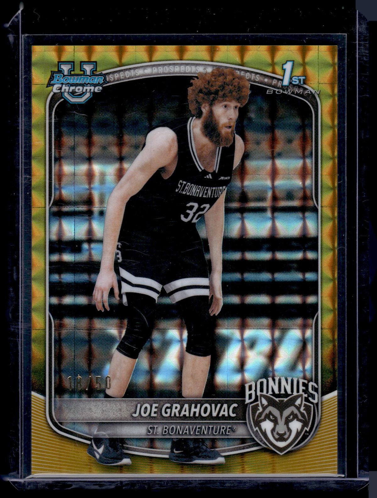 HL-P01 2025 Bowman Chrome Joe Grahovac #BCP-24 Gold Geometric Refractor /50
