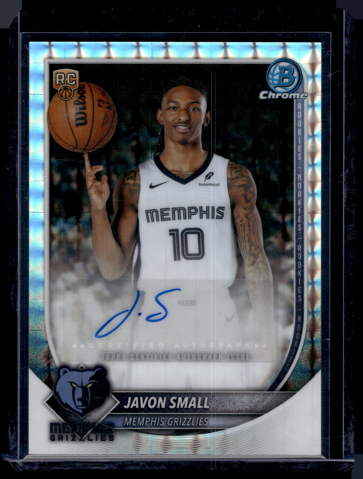 HL-P01 2025 Bowman Chrome Javon Small #BCA-JS Geometric Refractor RC