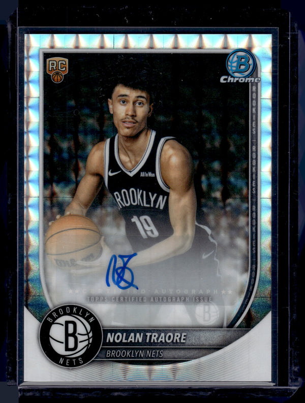 2025 Bowman Chrome Nolan Traore #BCA-NT Geometric Refractor Auto RC