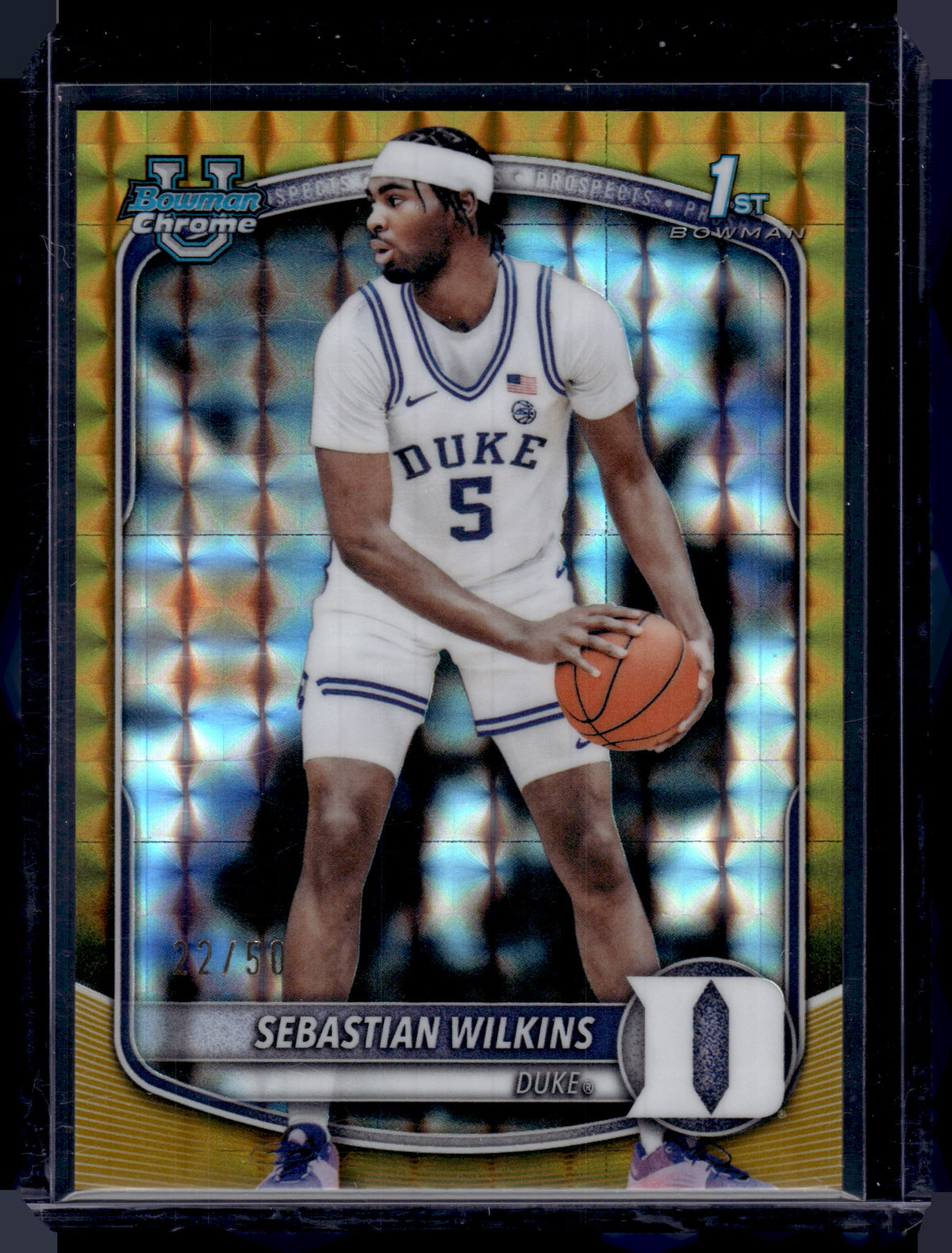 HL-P01 2025 Bowman Chrome Sebastian Wilkins #BCP-99 Gold Geometric /50 1st