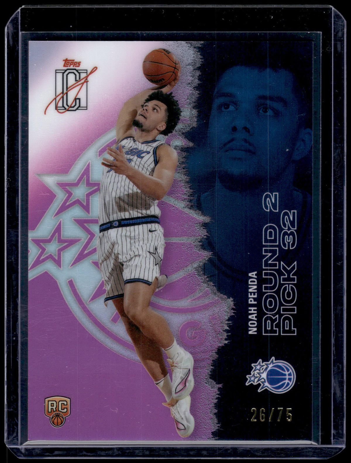 HL-P01 2026 Topps Chrome Signature Class Noah Penda #125 Pink /75 RC