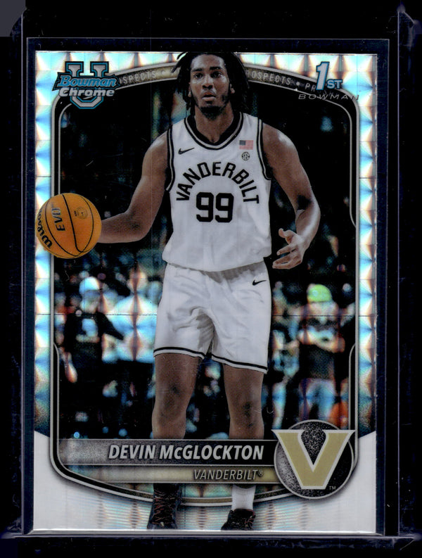 2025 Bowman Chrome U Devin McGlockton #BCP-56 Geometric Refractor