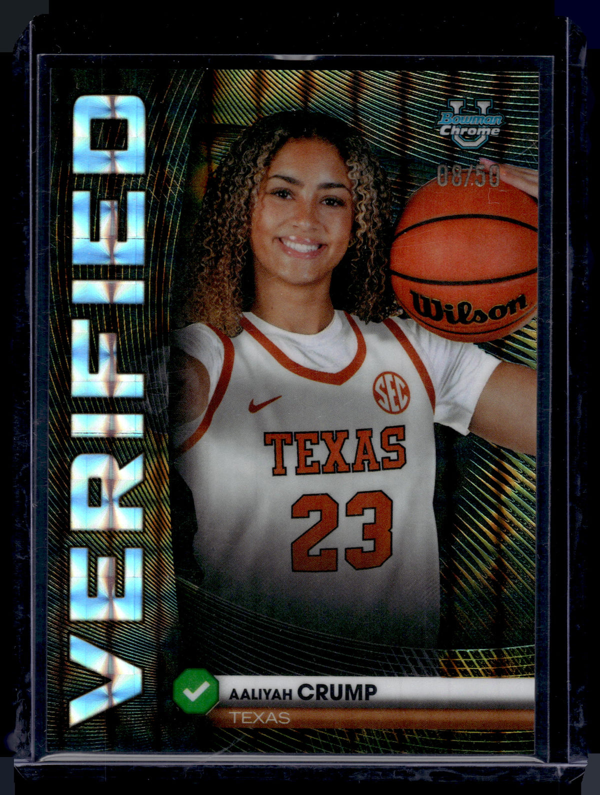 HL-P01 2025 Bowman Chrome Verified Aaliyah Crump #BV-12 /50