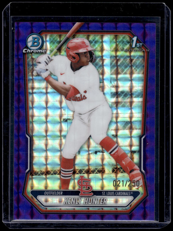 2026 Bowman Chrome Kenly Hunter #BCP-130 Purple Geometric /250 1st Bowman