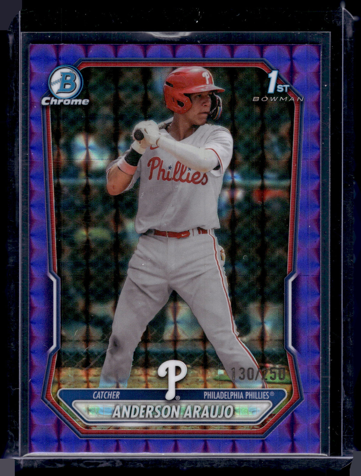 HL-P01 2026 Bowman Chrome Anderson Araujo #BCP-8 Purple Geo /250 1st Bowman