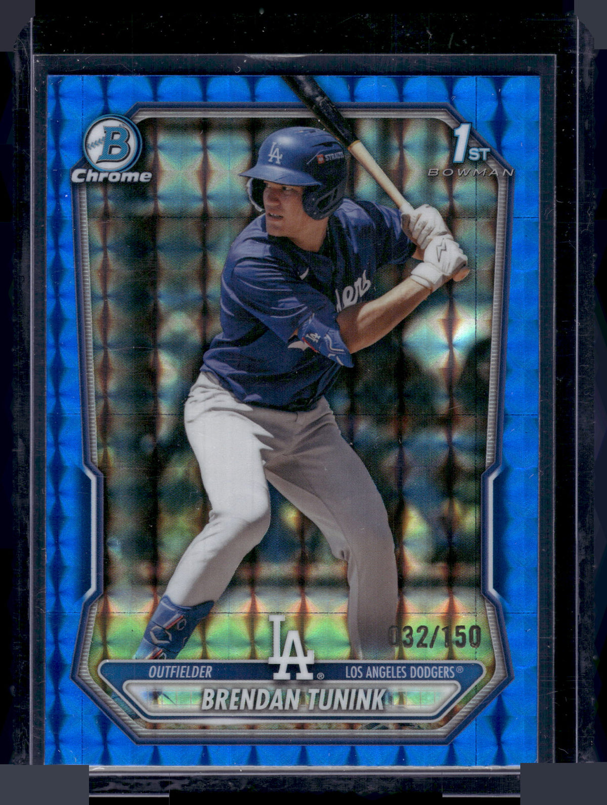 HL-P01 2026 Bowman Chrome Brendan Tunink #BCP-59 Blue Geometric /150 1st Bowman