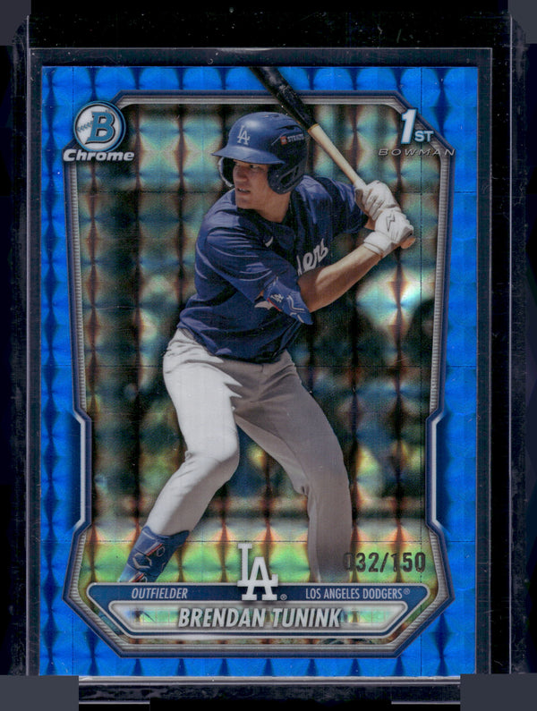 2026 Bowman Chrome Brendan Tunink #BCP-59 Blue Geometric /150 1st Bowman