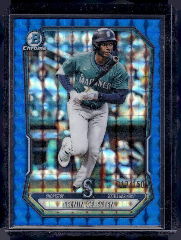 2026 Bowman Chrome Felnin Celesten #BCP-5 Blue Geometric Refractor /150