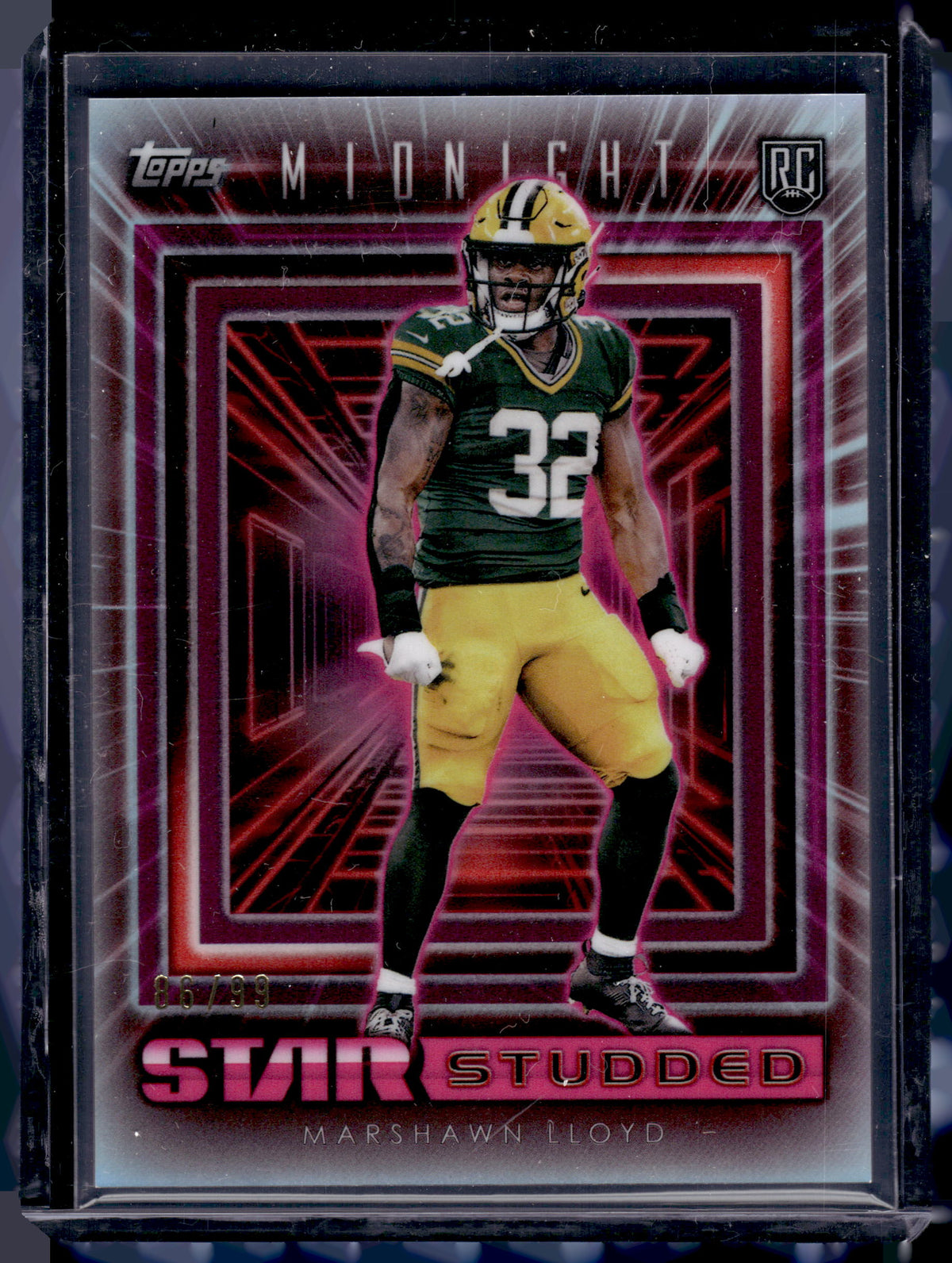 HL-P02 2024 Topps Midnight Star Studded MarShawn Lloyd #SS-11 Refractor /99 RC
