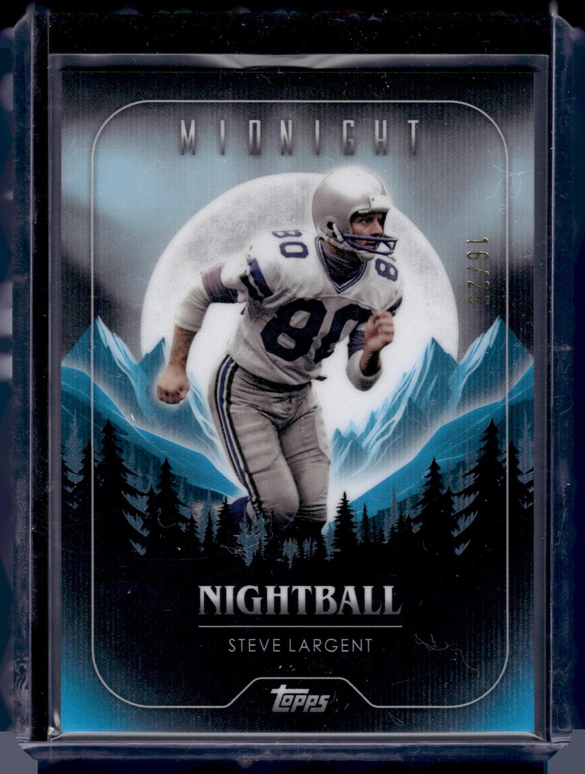 HL-P02 2024 Topps Midnight Nightball Steve Largent #NB-24 Refractor /25