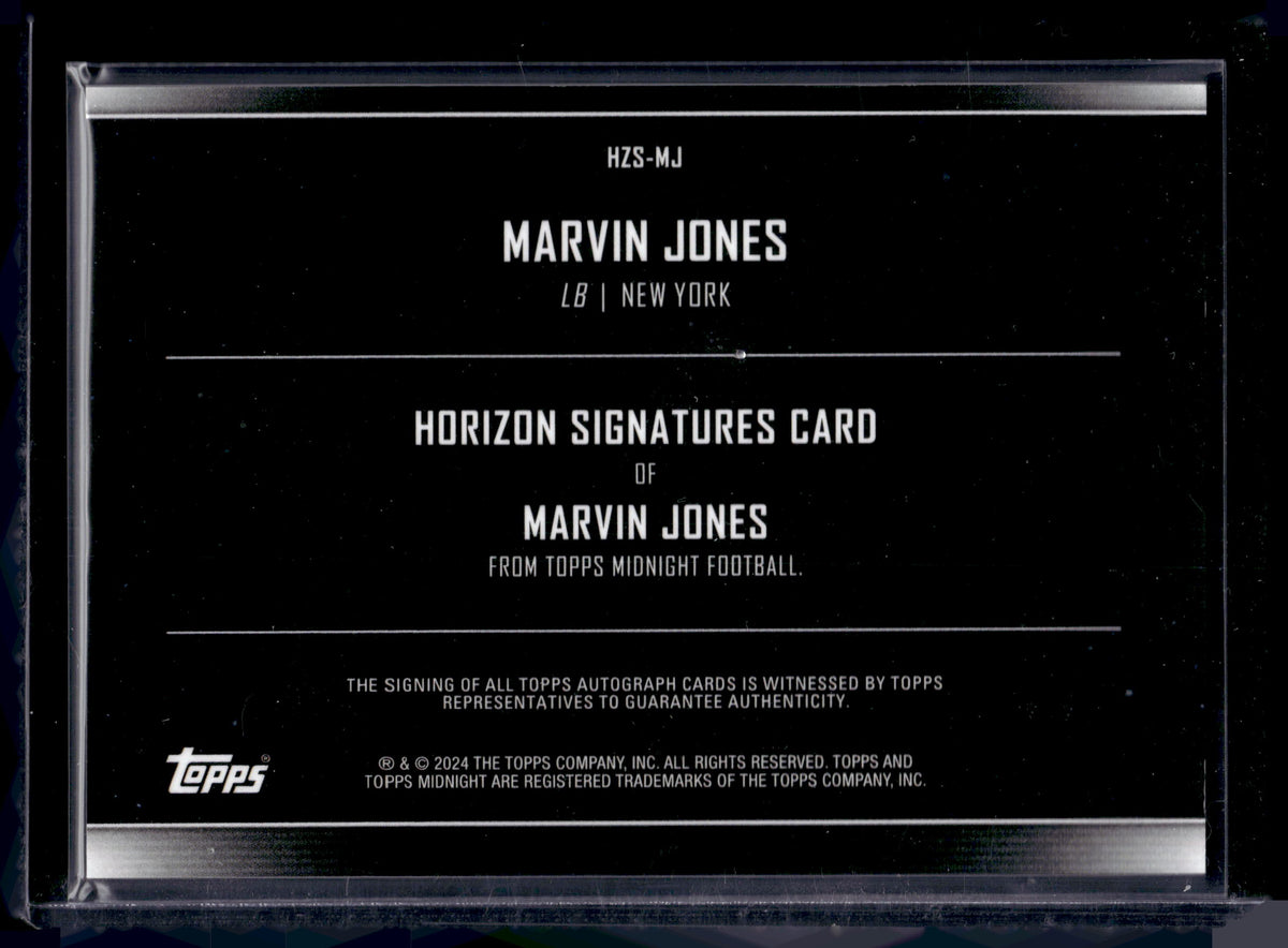 HL-P02 2024 Topps Midnight Football Horizon Signatures Marvin Jones #HZS-MJ /25