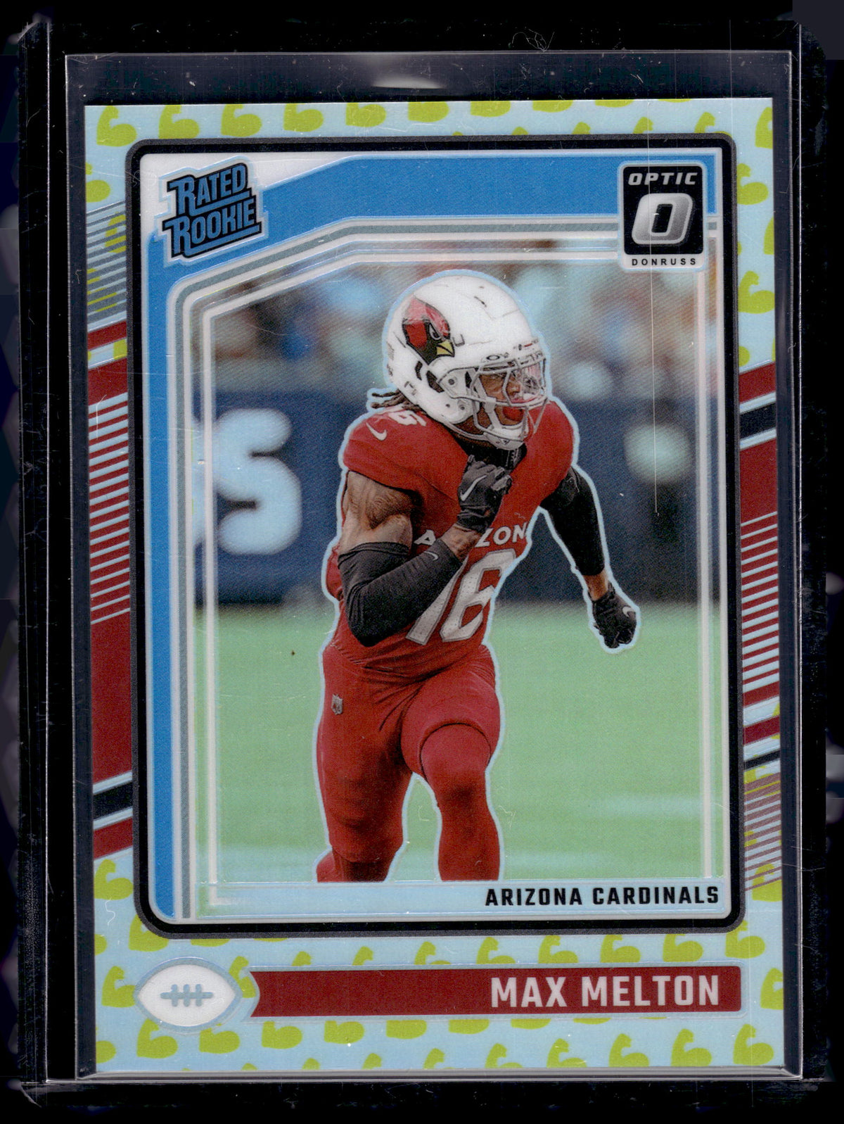 HL-P02 2024 Panini Donruss Optic Prizm Max Melton #277 Flex Emoji /149