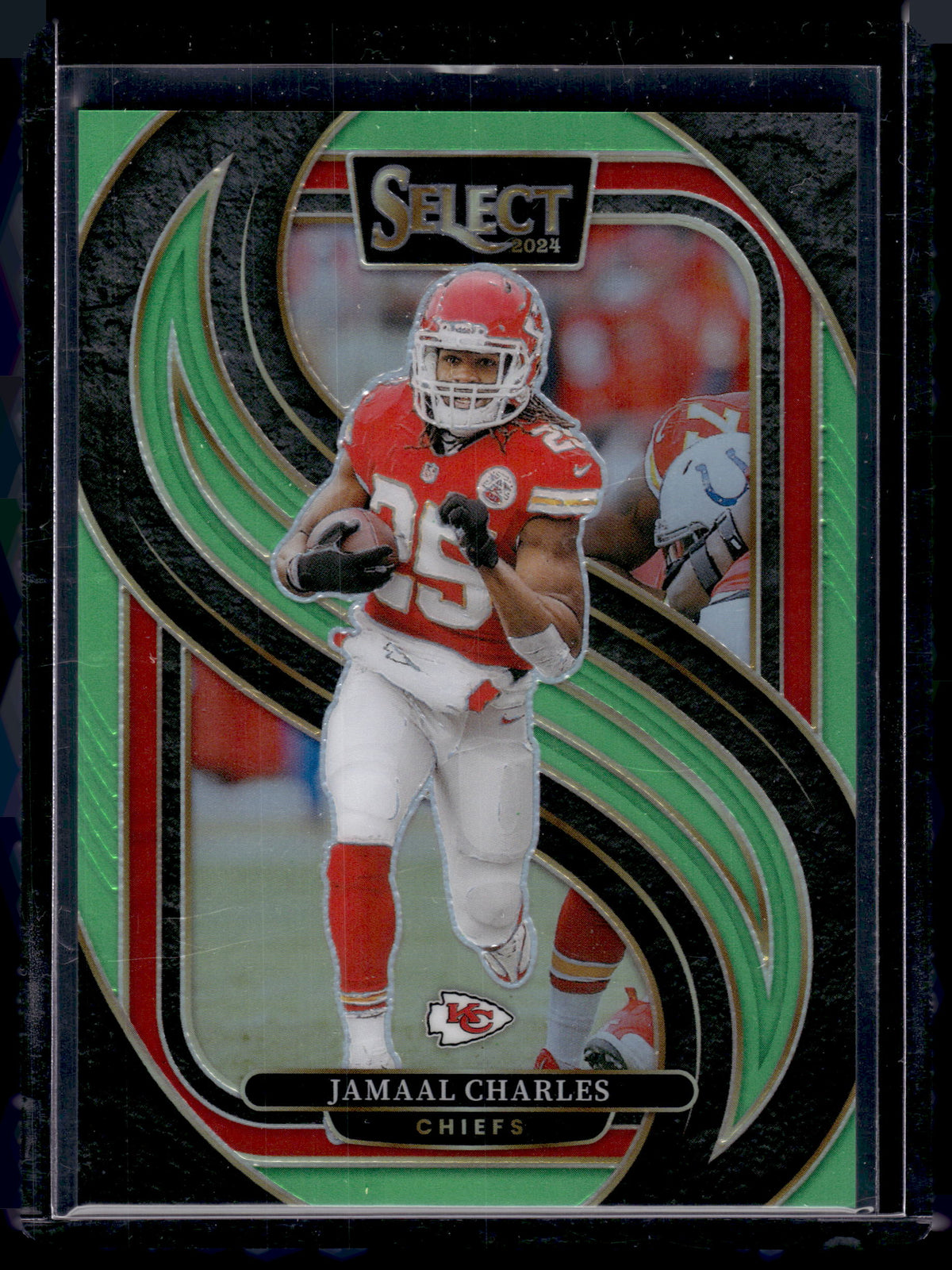 HL-P02 2024 Panini Select Prizm Premier Level Jamaal Charles #166 Lime Green /49